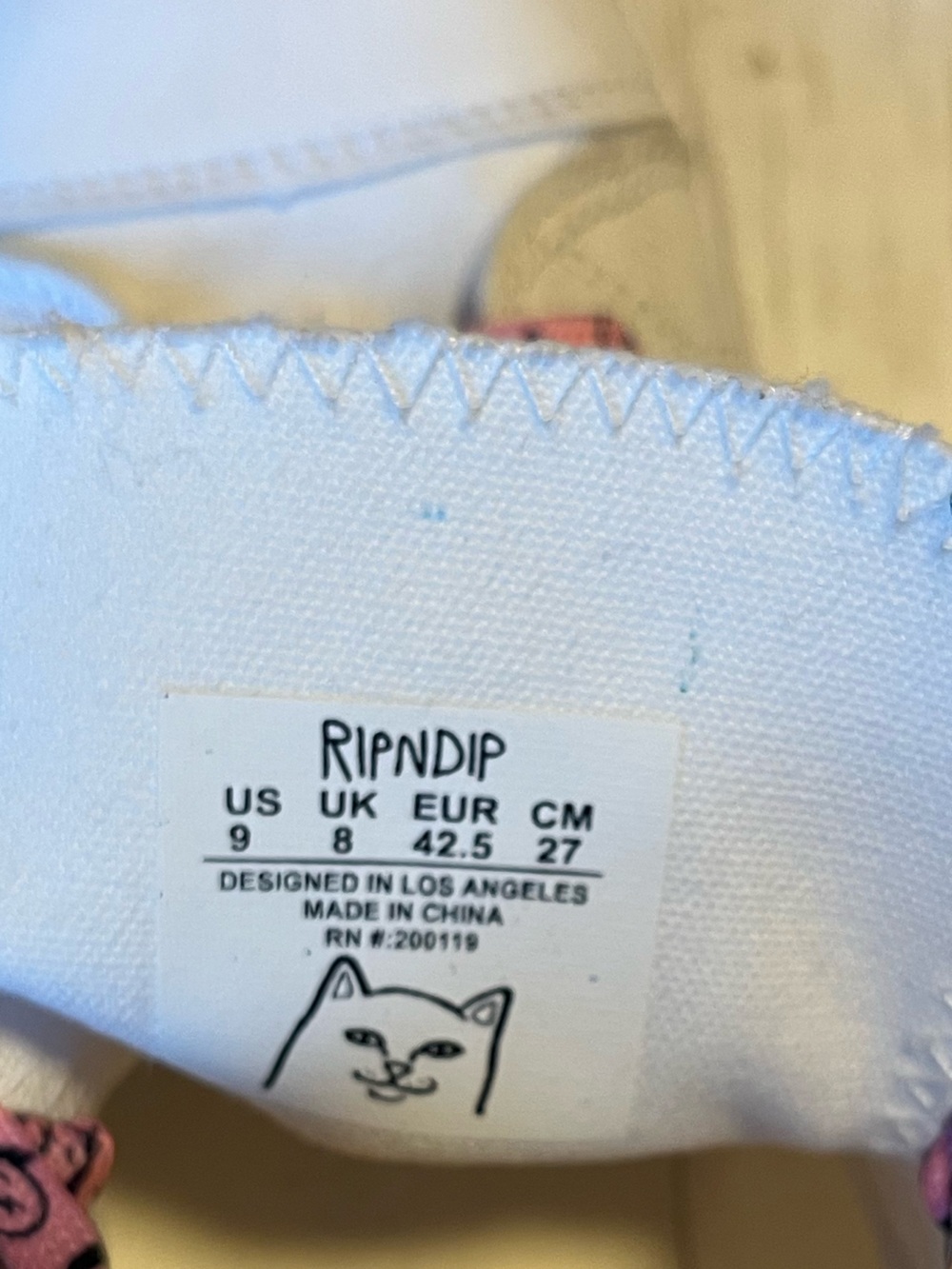 RIPNDIP Lord Nermal White Hi-Top Shoes - Picture 13 of 15